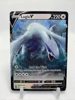 Pokemon Lugia v Full Art Holo Card 138/195 Sword & Shield Silver Tempest - Image 1