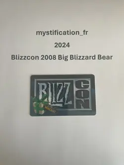 World of Warcraft - Blizzcon 2008 - Big Blizzard Bear - Loot Card -INT SHIPPING - Image 2