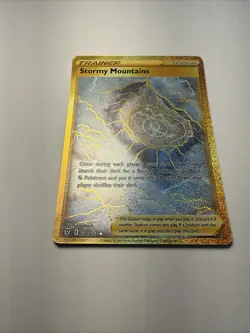 Pokemon TCG Stormy Mountains Evolving Skies Holo Card 232/203 Secret Rare NM - Image 3