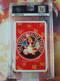 SEQUENTIAL 1996 Pokemon Rhyhorn + Rhydon Red Charizard Poker Playing Card PSA 10 - Image 5