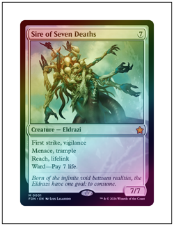 1x Sire of Seven Deaths, Foil, Magic MTG NM - Image 1