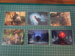 MTG Lord of the Rings Art Series Bundle x6 (x1 RARE Gold Signature) - Image 1