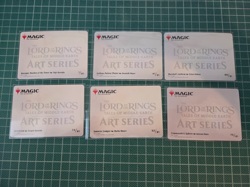 MTG Lord of the Rings Art Series Bundle x6 (x1 RARE Gold Signature) - Image 2