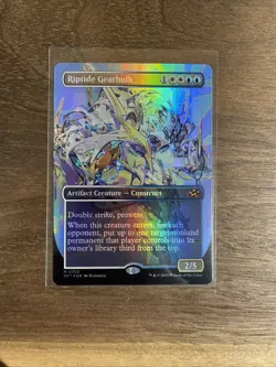 MTG Riptide Gearhulk - Foil - Borderless, NM-Mint, English Aetherdrift M0353 - Image 1