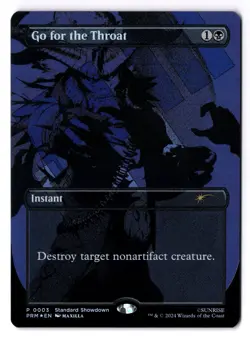 Go For The Throat NM* FOIL PROMO ENGLISH 0003 mtg -UnltdCards - Image 1