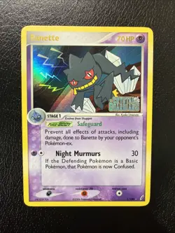 Banette 1/100 Ex Crystal Guardians Rare Reverse Holo Stamped Pokemon TCG LP - Image 1