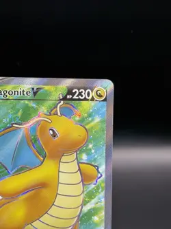 Pokemon Dragonite V 076/078 Ultra Rare Holo Full Art Pokemon GO NM - Image 4