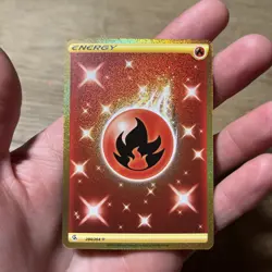 The Pokemon Company Fire Energy Secret Rare 284/264 Foil Fusion Strike TCG - Image 1