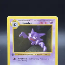 Pokemon Haunter 029/102 First Edition Base Set (Shadowless) Regular - Image 2