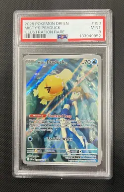 Pokemon Misty's Psyduck 193/182 Destined Rivals Illustration Rare PSA 9 MINT - Image 3