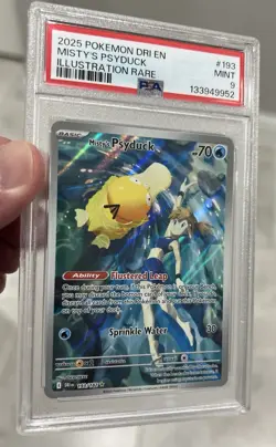 Pokemon Misty's Psyduck 193/182 Destined Rivals Illustration Rare PSA 9 MINT - Image 4