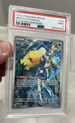 Pokemon Misty's Psyduck 193/182 Destined Rivals Illustration Rare PSA 9 MINT - Image 5
