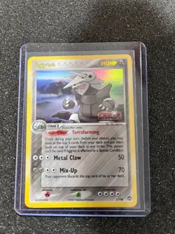 2007 Pokemon, EX Power Keepers Stamped Aggron, Reverse Holo #1/108, MP - Image 1