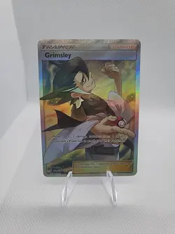 Grimsley 234/236 Ultra Rare Full Art Sun & Moon Unified Minds Full Art Pokemon - Image 1