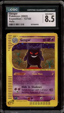 Pokemon Gengar Expedition Holo Rare #13 CGC 8.5 - Image 1