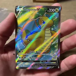 Dragonite V ⭐ Full Art 076/078 Holo Rare Ultra Pokemon GO 2022 Pokemon NM - Image 1