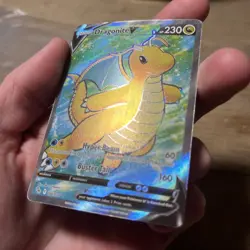 Dragonite V ⭐ Full Art 076/078 Holo Rare Ultra Pokemon GO 2022 Pokemon NM - Image 2