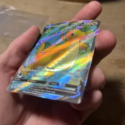 Dragonite V ⭐ Full Art 076/078 Holo Rare Ultra Pokemon GO 2022 Pokemon NM - Image 3