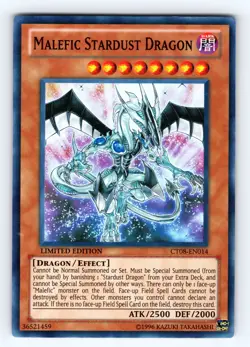 Yugioh Malefic Stardust Dragon CT08-EN014 Super Rare - NM 💎 - Image 1