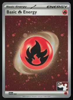 Pokemon Basic Fire Energy - (Cosmos Holo) 002 Prize Pack Series Cards - NM - Image 1