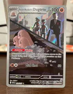 Pokemon TCG Team Rockets Dugtrio 239/217 Ascended Heroes Illustration IR Card NM - Image 1