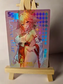Yae Miko | Genshin Impact | SSR Love Diary | Goddess Story Waifu Card - Image 1