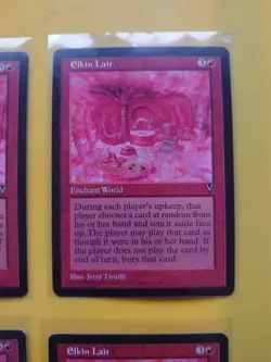 Elkin Lair. Visions rare RESERVED LIST PLAYSET Old Vintage. MTG 4 Card - Image 3