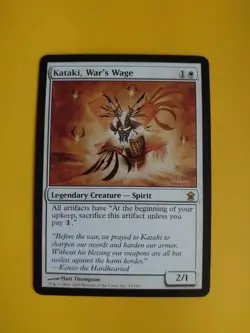 Kataki, War's Wage rare Kamigawa Spirit Magic the Gathering Card. - Image 1