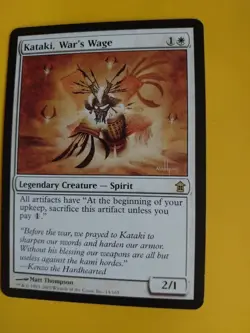 Kataki, War's Wage rare Kamigawa Spirit Magic the Gathering Card. - Image 2