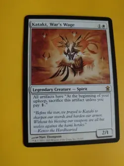Kataki, War's Wage rare Kamigawa Spirit Magic the Gathering Card. - Image 3