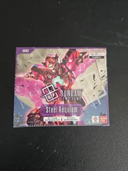 Gundam Card Game Booster Box Steel Requiem GD03 English New Sealed Ready to Ship - Image 1