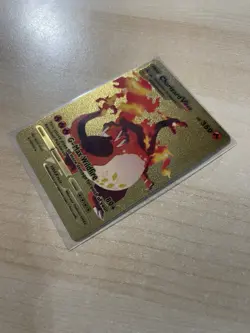 Fan Art - Pokemon Gold Foil Card Charizard VMAX 143/293 - Image 3
