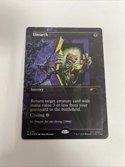 Unearth Borderless Rainbow Foil Card #2191 MTG - Image 1