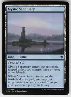 MTG Throne of Eldraine #247 Mystic Sanctuary Lightly played tcg - Image 1