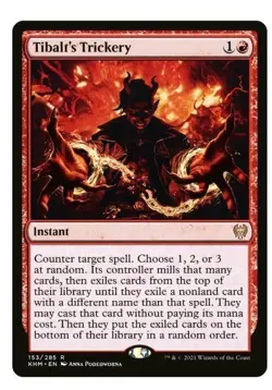 1x MTG Tibalt's Trickery - Kaldheim Rare! NM Mint! Ships fast - Image 1