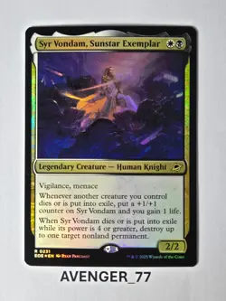 Magic Gathering MTG #0231 Syr Vondam, Sunstar Exemplar FOIL Edge of Eternities - Image 1