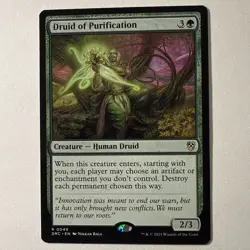 Druid of Purification - 49 - NM - Commander: Aetherdrift - MTG DRC - Image 1
