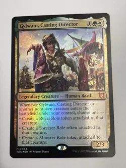 x1 Gylwain, Casting Director - Foil M MTG Commander: Wilds of Eldraine M/NM, Eng - Image 1