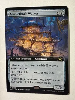 Marketback Walker Extended Art 0393 MTG Aetherdrift Rare NM DFT - Image 1