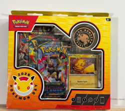 Pokemon TCG: Pokemon Day 2026 Collection Box 3 Packs Sealed Damaged Packaging - Image 1