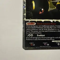 Pokemon Umbreon Prime 86/90 Heartgold & Soulsilver Undaunted Holo Rare NM - Image 4