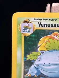Pokemon TCG Venusaur Base Set 15/102 Holo Unlimited Holo Rare MP - Image 2