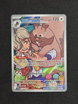 Arven's Greedent 205/182 Pokemon TCG SV10: Destined Rivals NM - Image 1