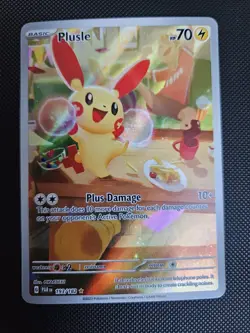 Pokemon Plusle 193/182 Near Mint (Paradox Rift) Illustration Rare - Image 1