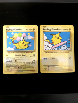 Pokemon TCG - Flying Pikachu & Surfing Pikachu Secret Rare Set XY Evolutions -NM - Image 1
