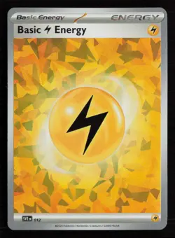 Basic Lightning Energy Cracked Ice Holo 012 Pokemon: Scarlet & Violet Energy NM - Image 1