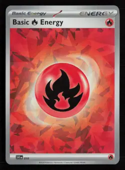 Basic Fire Energy Cracked Ice Holo 010 Pokemon SVE: Scarlet & Violet Energies NM - Image 1