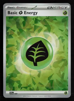 Basic Grass Energy Cracked Ice Holo 009 Pokemon: Scarlet & Violet Energies NM - Image 1