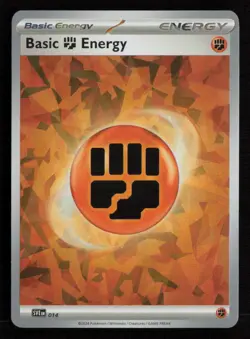 Basic Fighting Energy Cracked Ice Holo 014 Pokemon: Scarlet & Violet Energies NM - Image 1