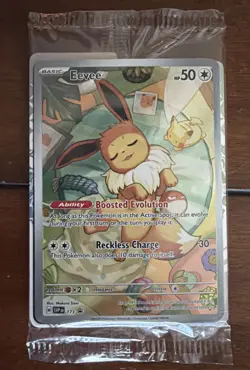 Pokemon TCG Eevee 173 Holo Black Star Promo Prismatic Evolutions Full Art Sealed - Image 1